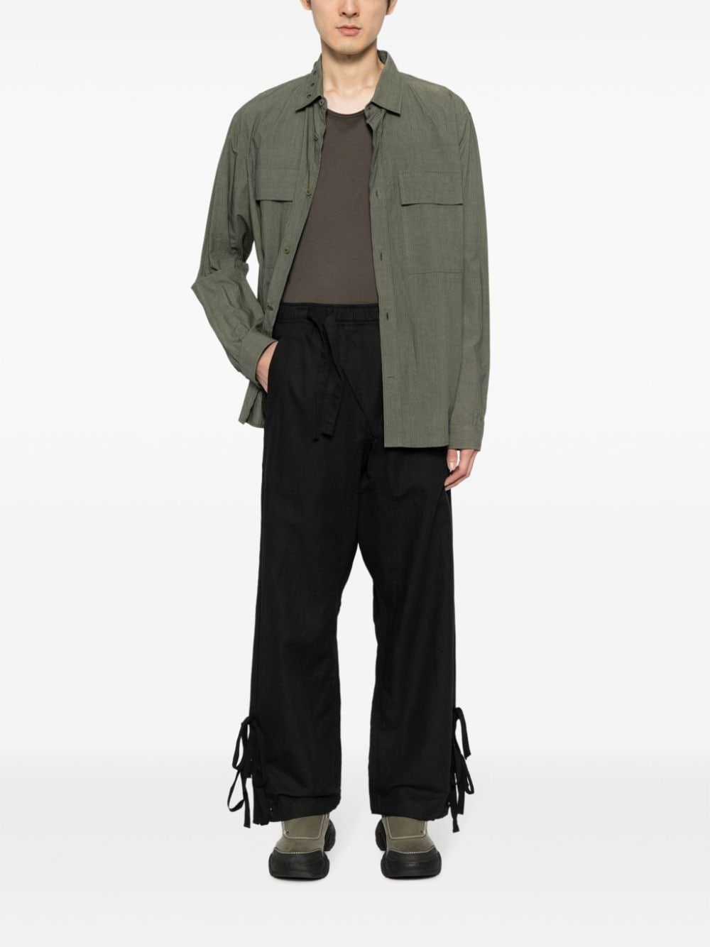 Shinobi organic-cotton blend track pants - 2