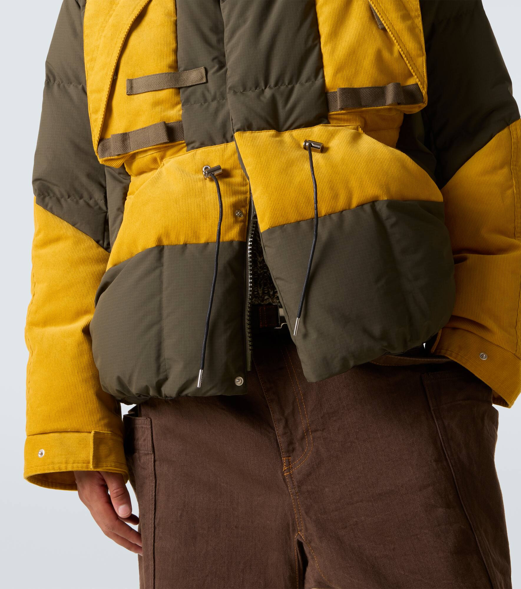 Colorblock down jacket - 6
