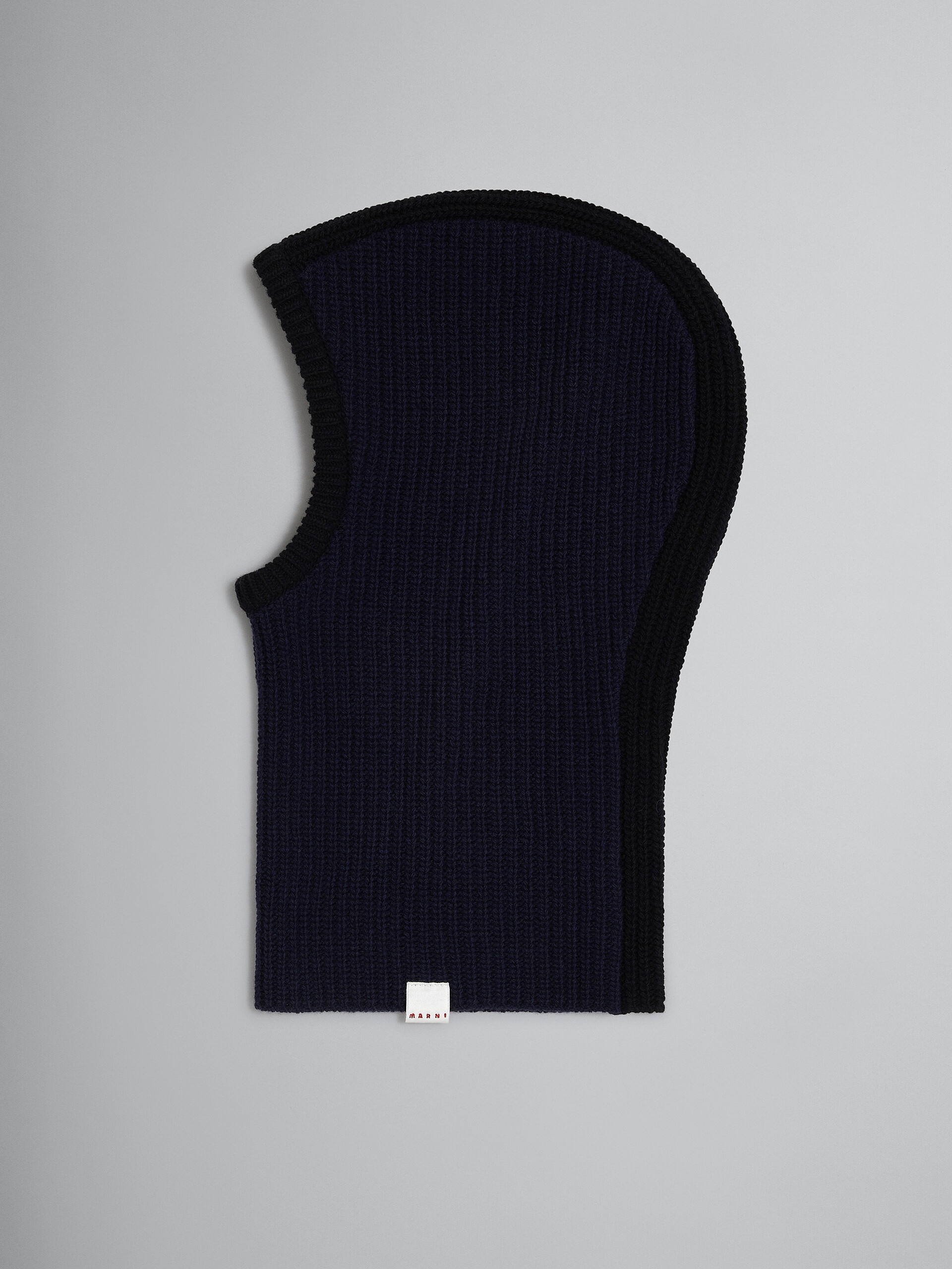 BLUE SHETLAND WOOL BALACLAVA - 1