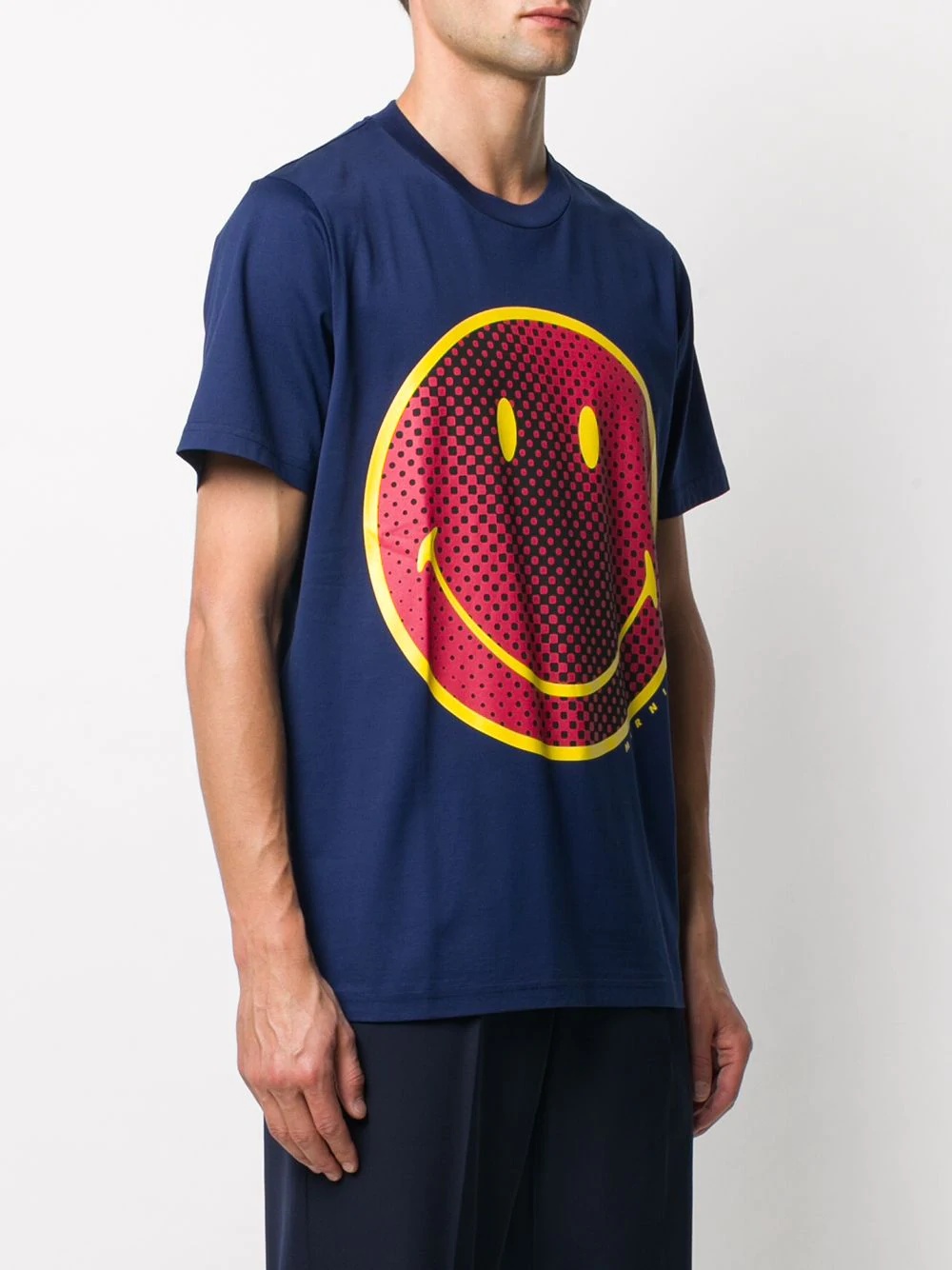 smiley-face print T-shirt - 3