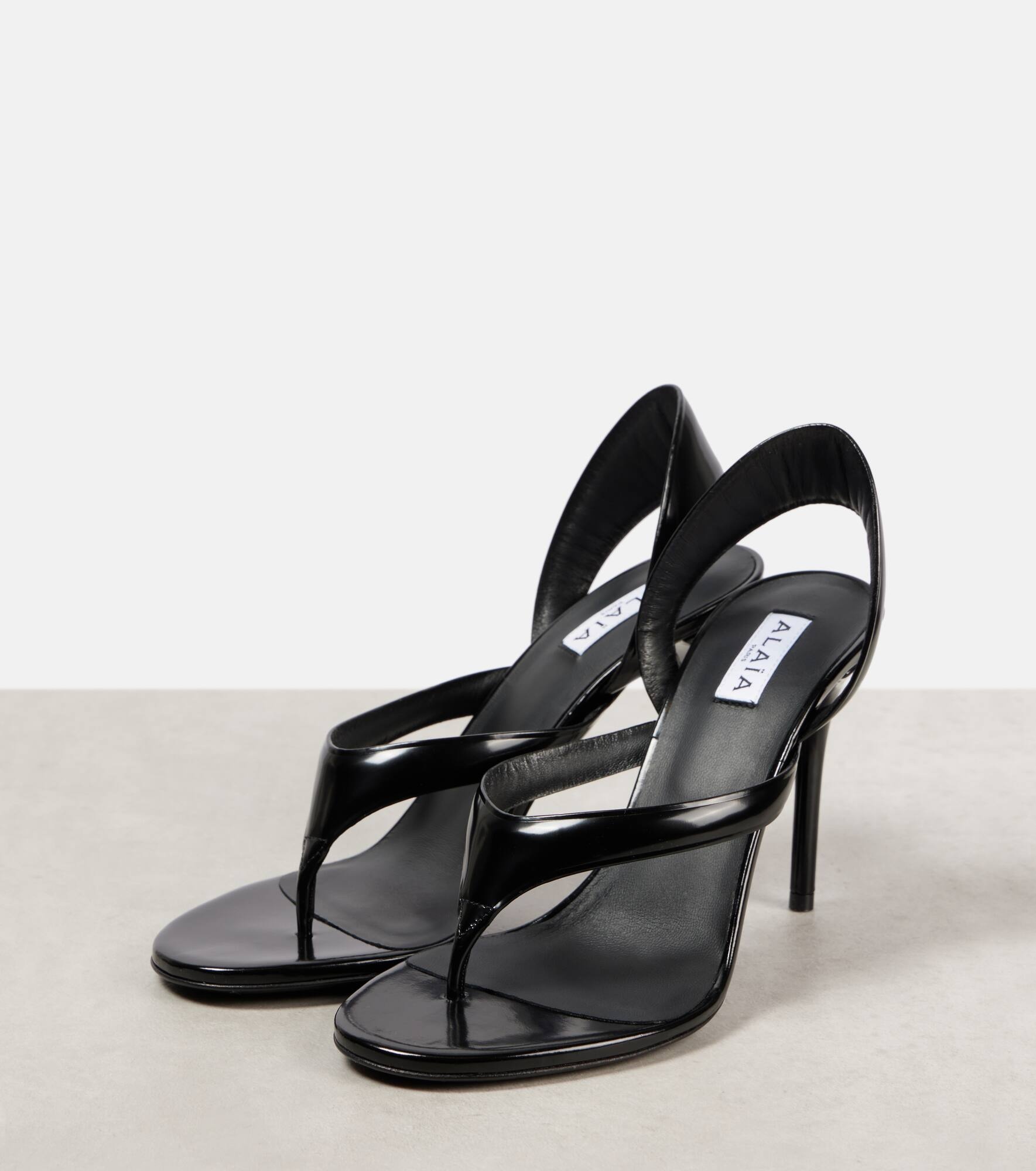 110 leather thong sandals - 4