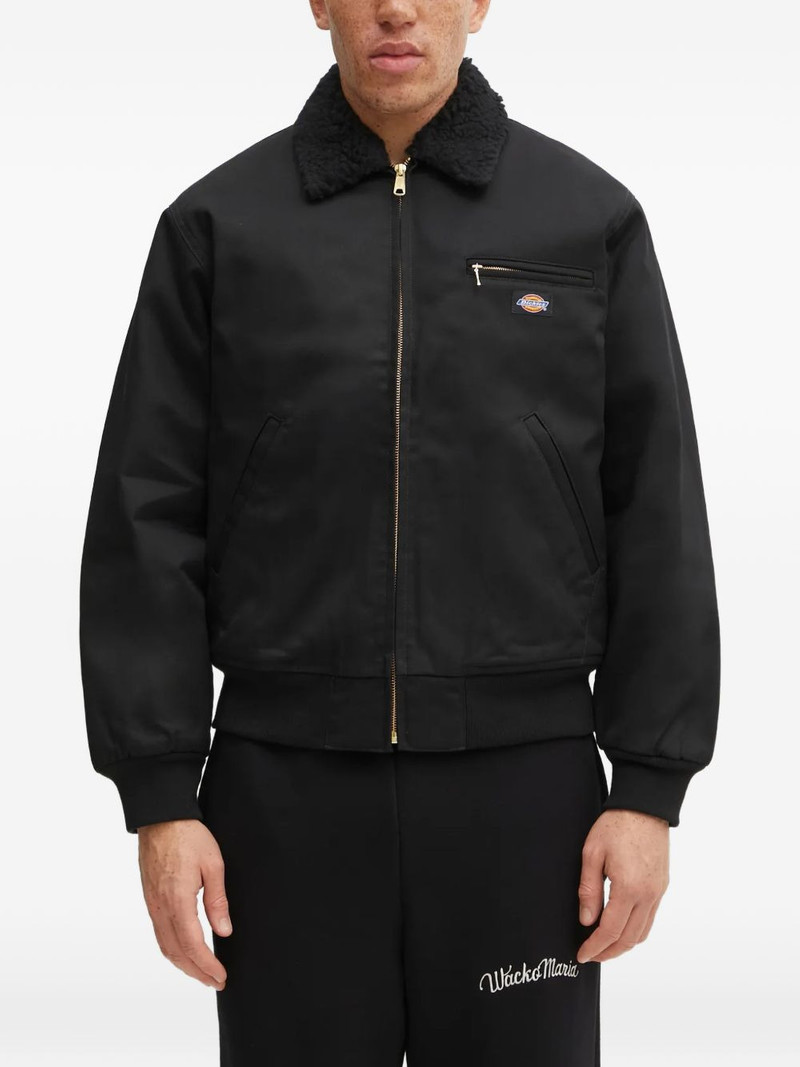 zipped sherpa-collar jacket 1