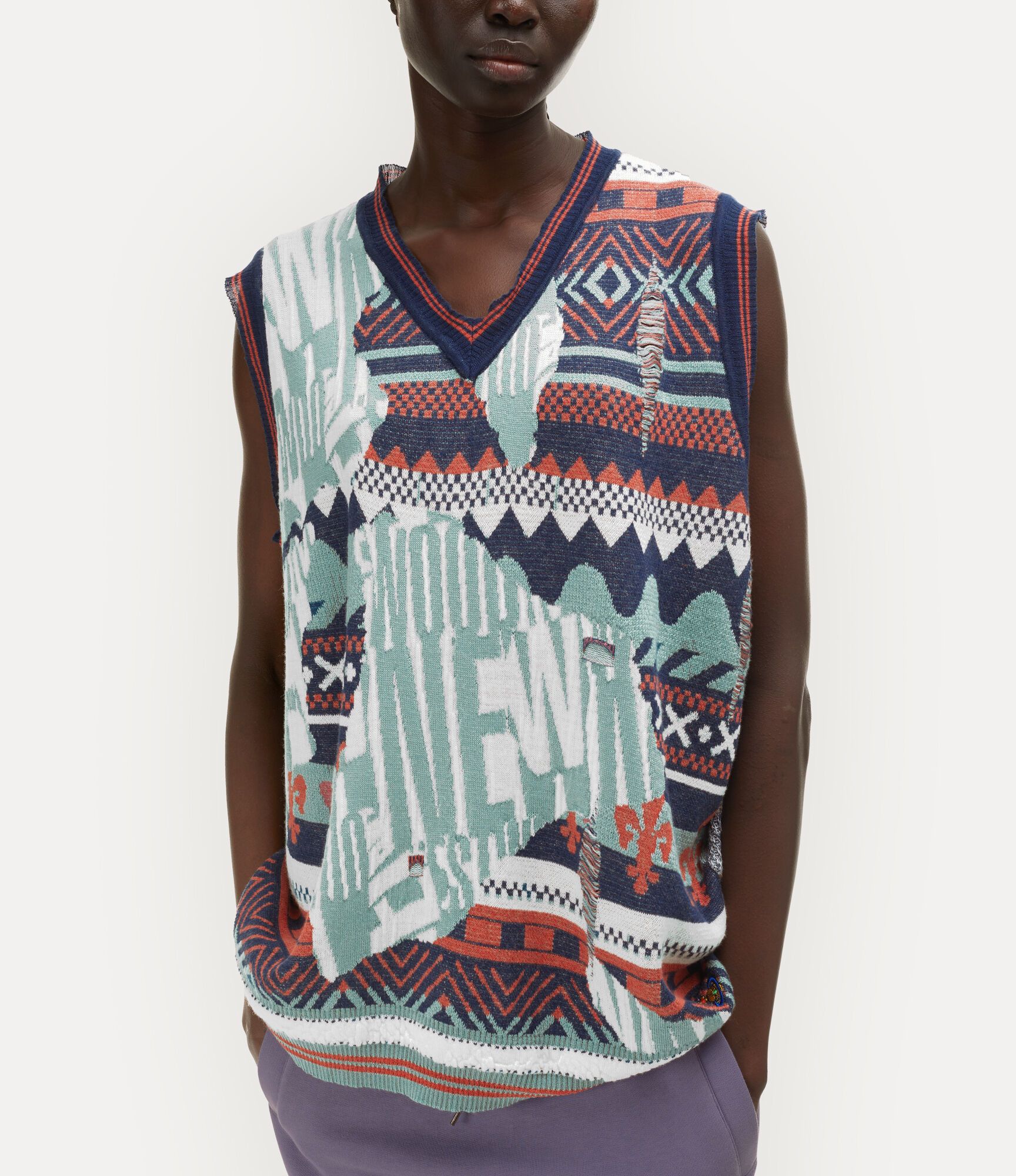 BROKEN FAIR ISLE VEST - 7