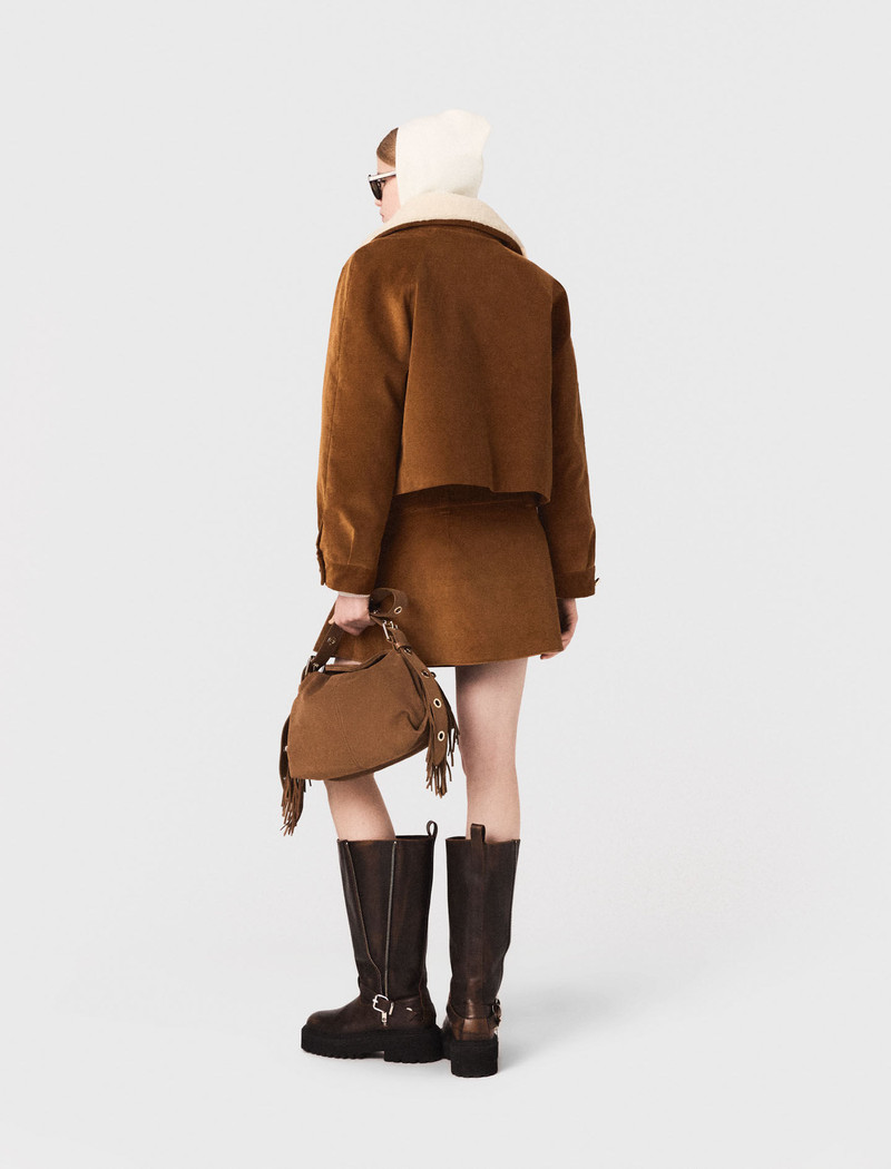 Cropped corduroy jacket 4