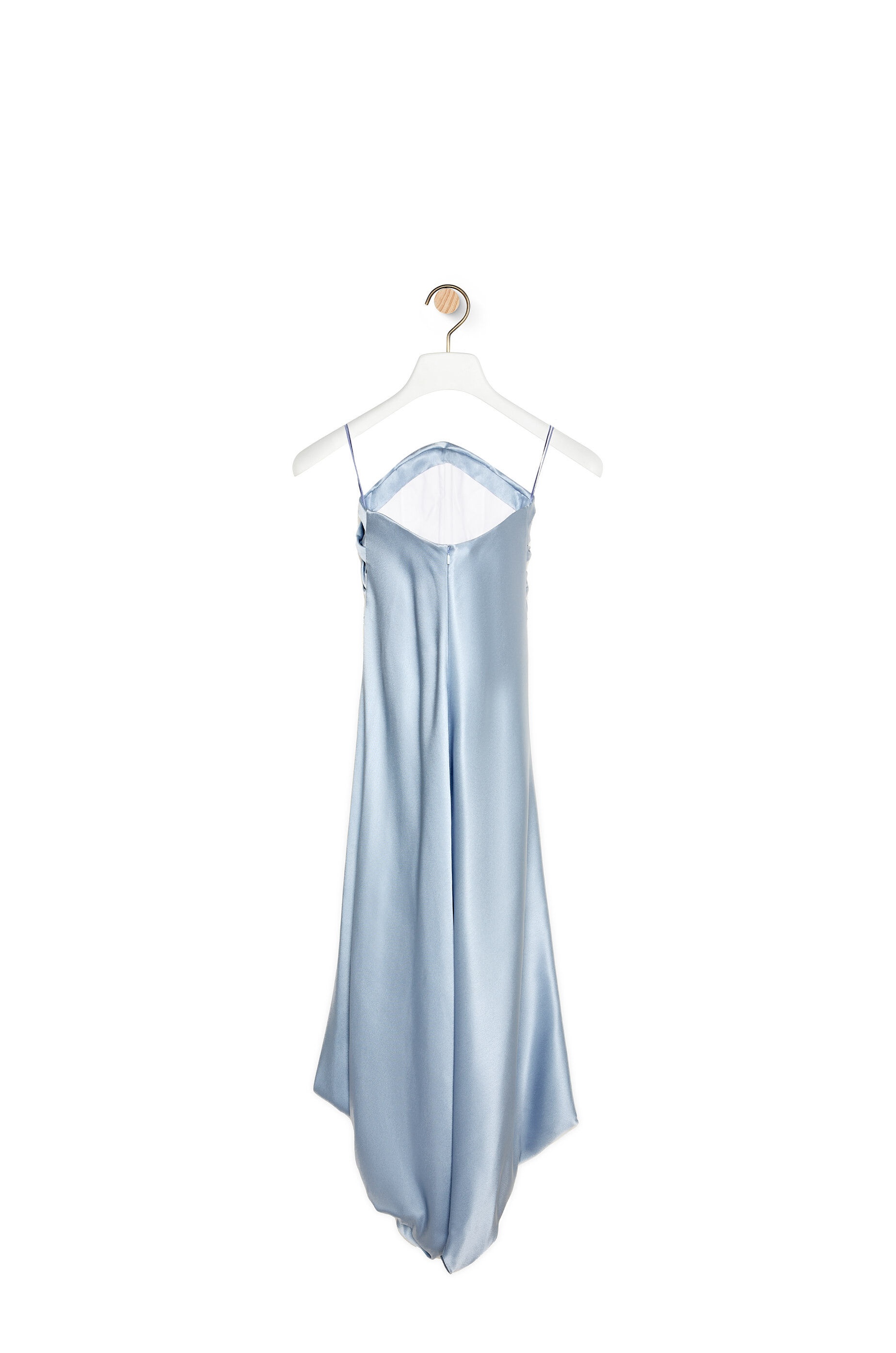 Draped dress in silk - 5