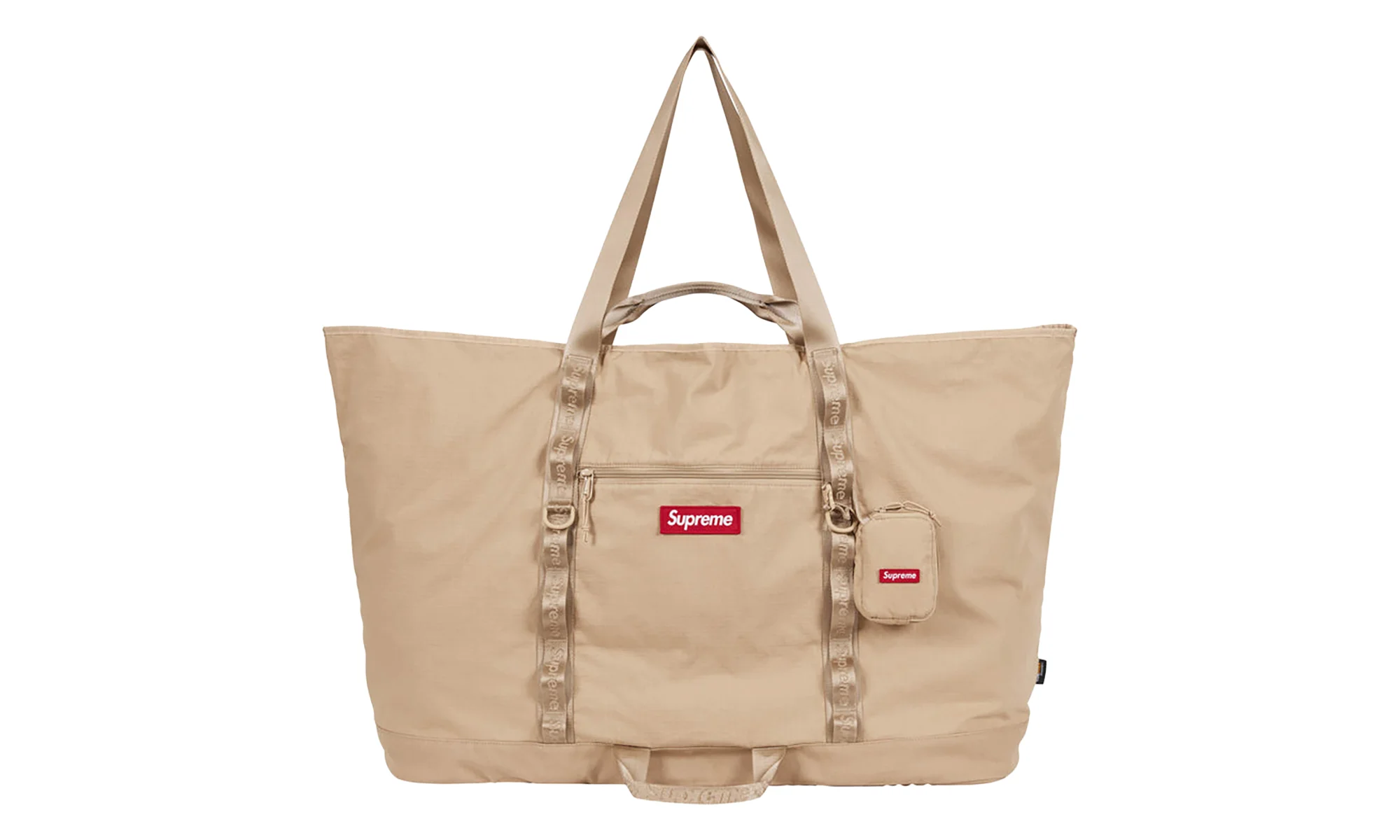 X-Large Tote Bag + Utility Pouch "SS26 - Tan" SU27287 - 1