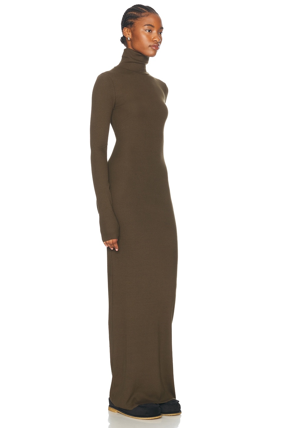 Long Sleeve Turtleneck Maxi Dress - 2