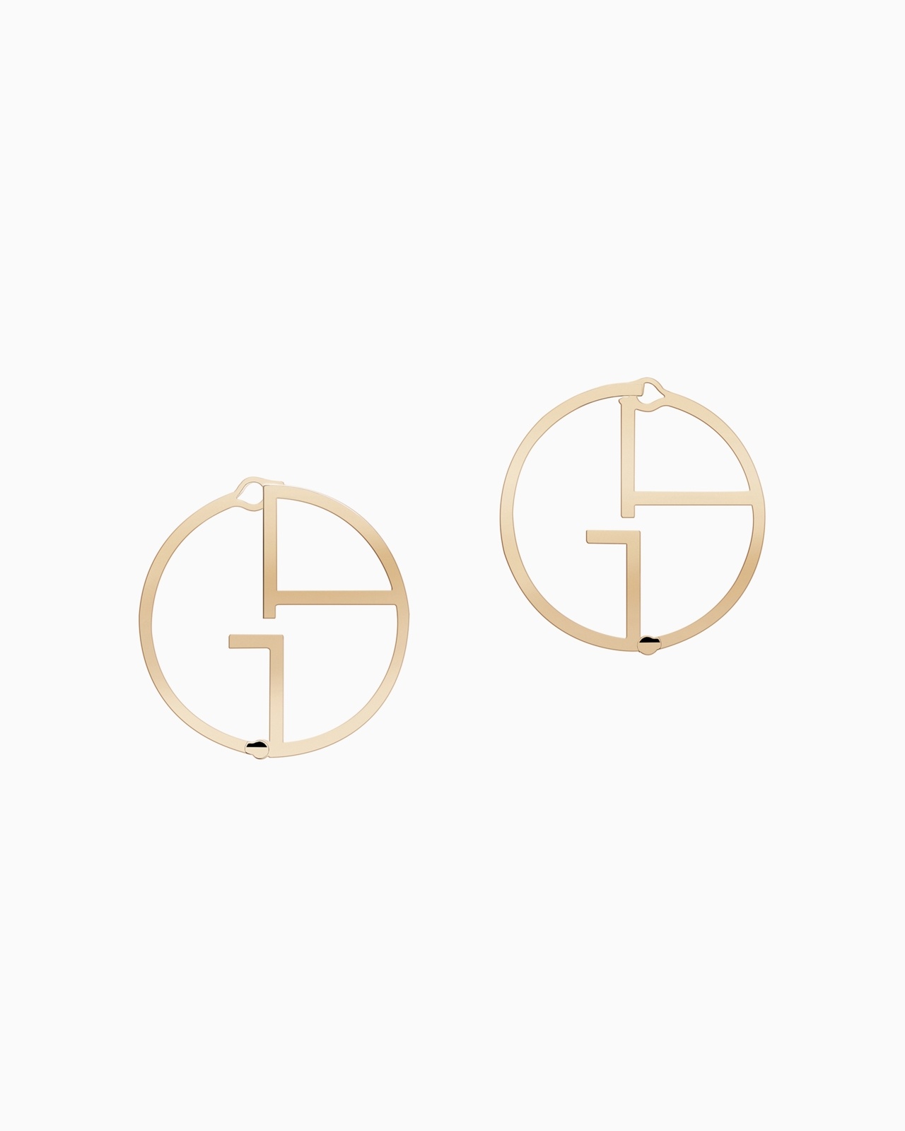 18K GOLD BORGONUOVO EARRINGS - 1