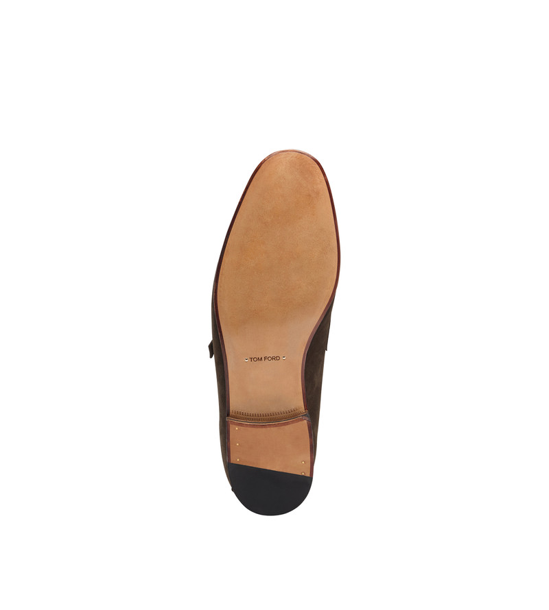 SUEDE GIGI TWISTED BAND BUCKLE LOAFER 4