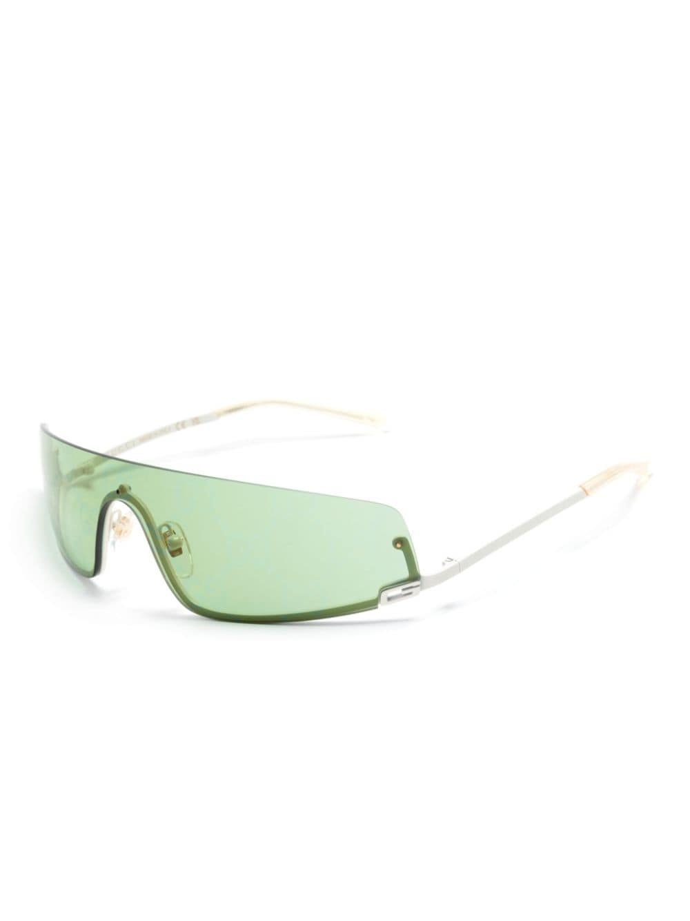 Square-G-motif shield-frame sunglasses - 2