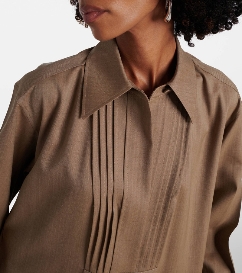 Wool shirt dress 4