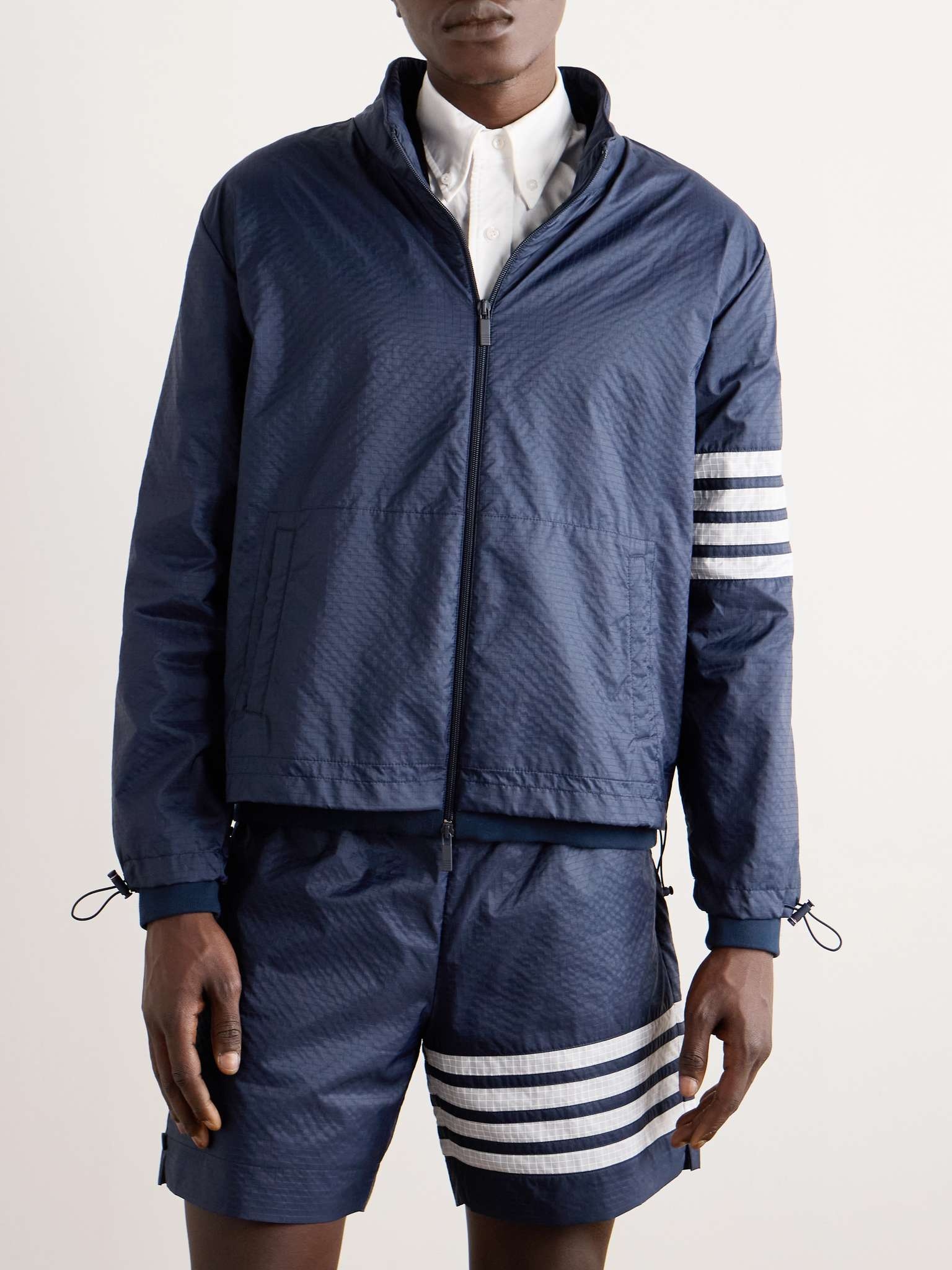 Striped Ripstop Bomber Jacket - 4