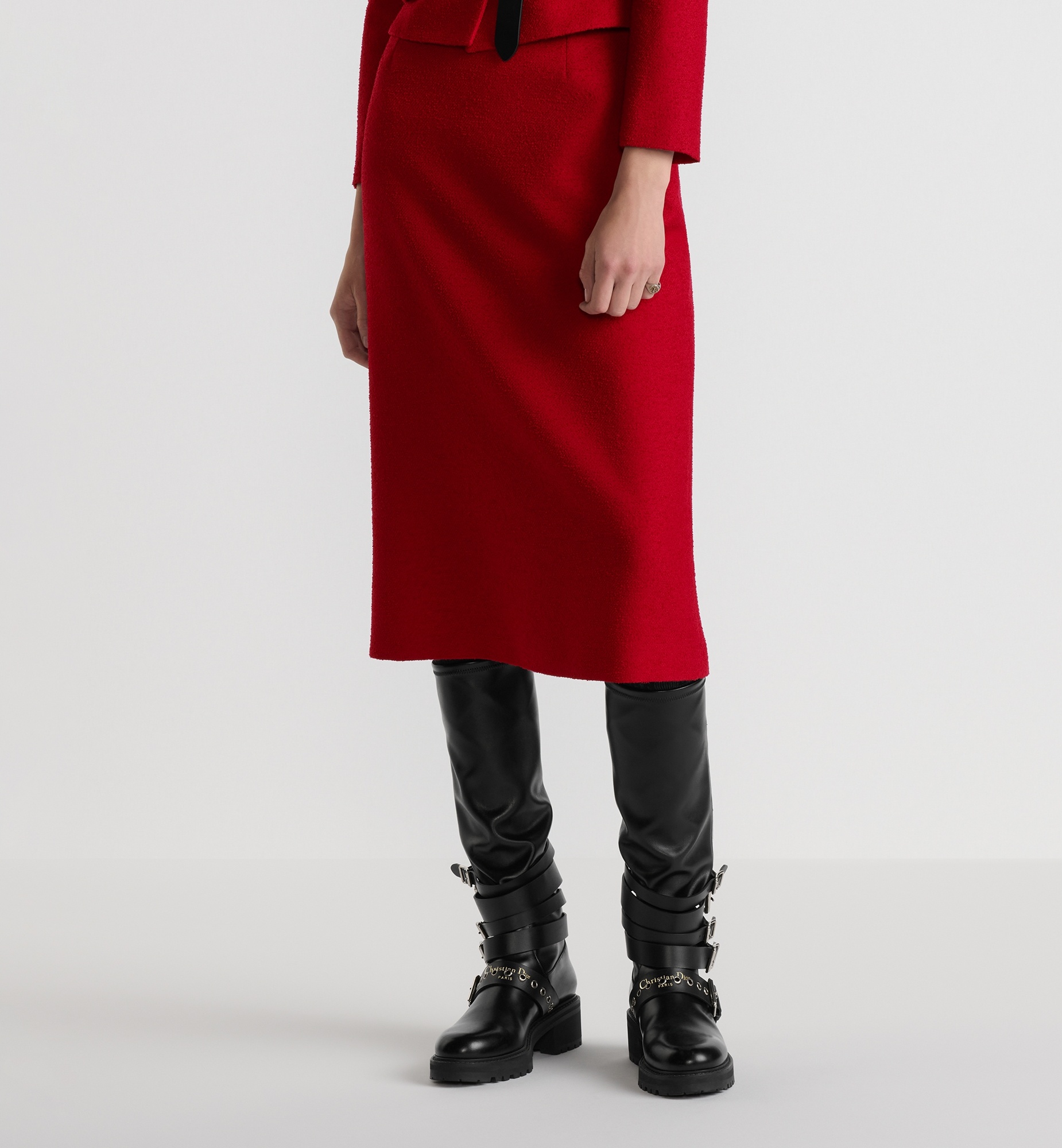 Mid-Length Straight-Cut Skirt - 4