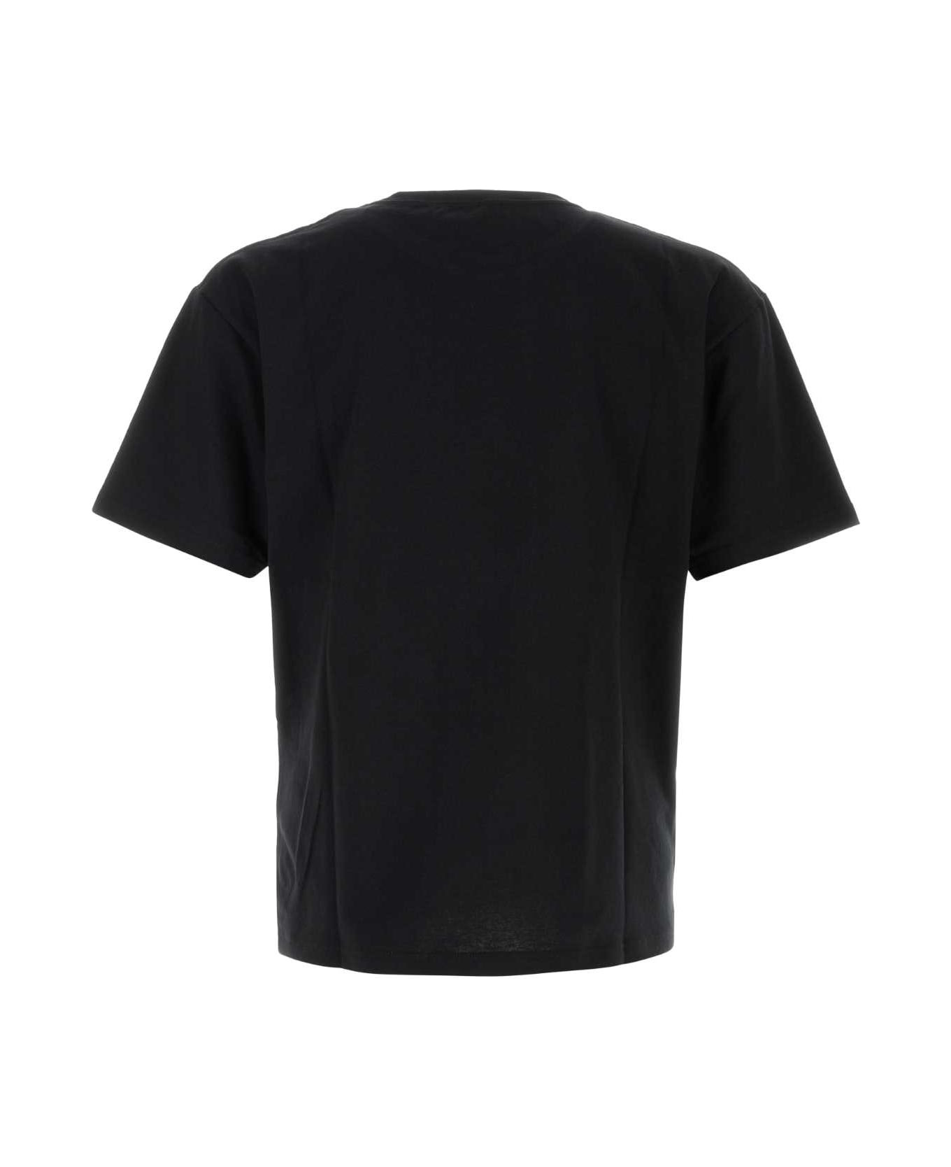 Black Cotton T-shirt - 2