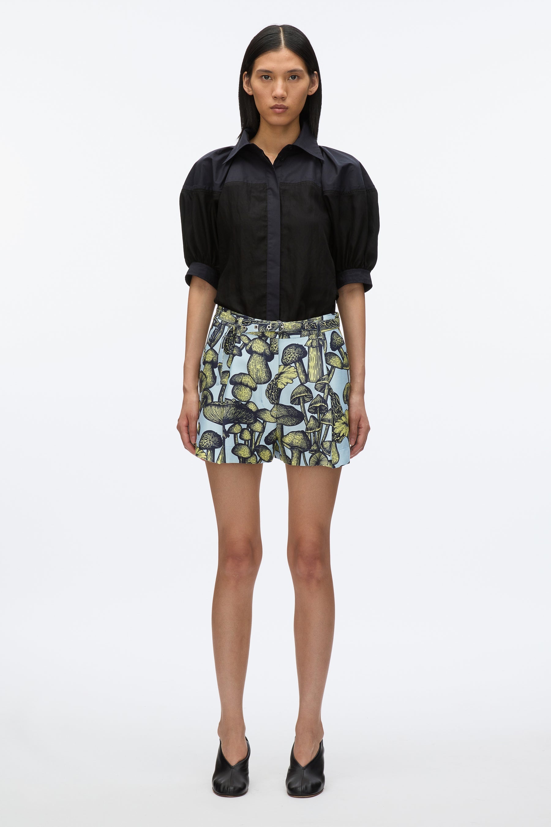 Ethereal Mushroom Single Pleat Short - 2