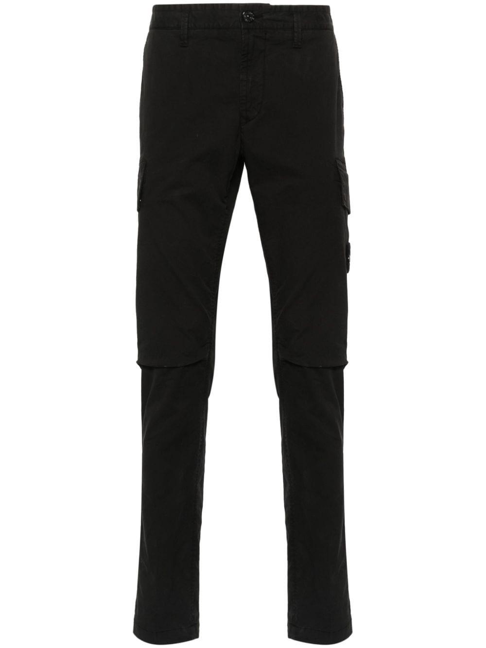 Compass-badge tapered trousers - 1