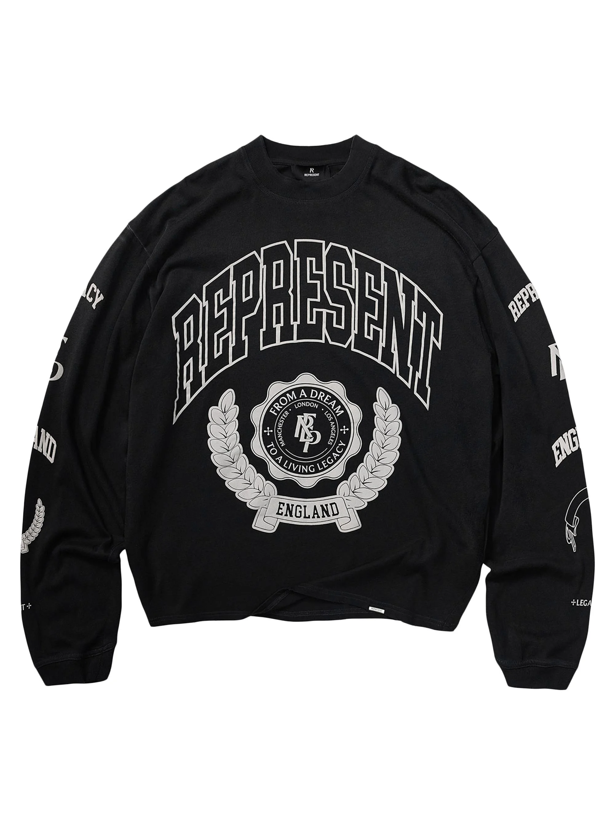 Men's Legacy Crest Long-Sleeve Shirt - Stained Black - 1