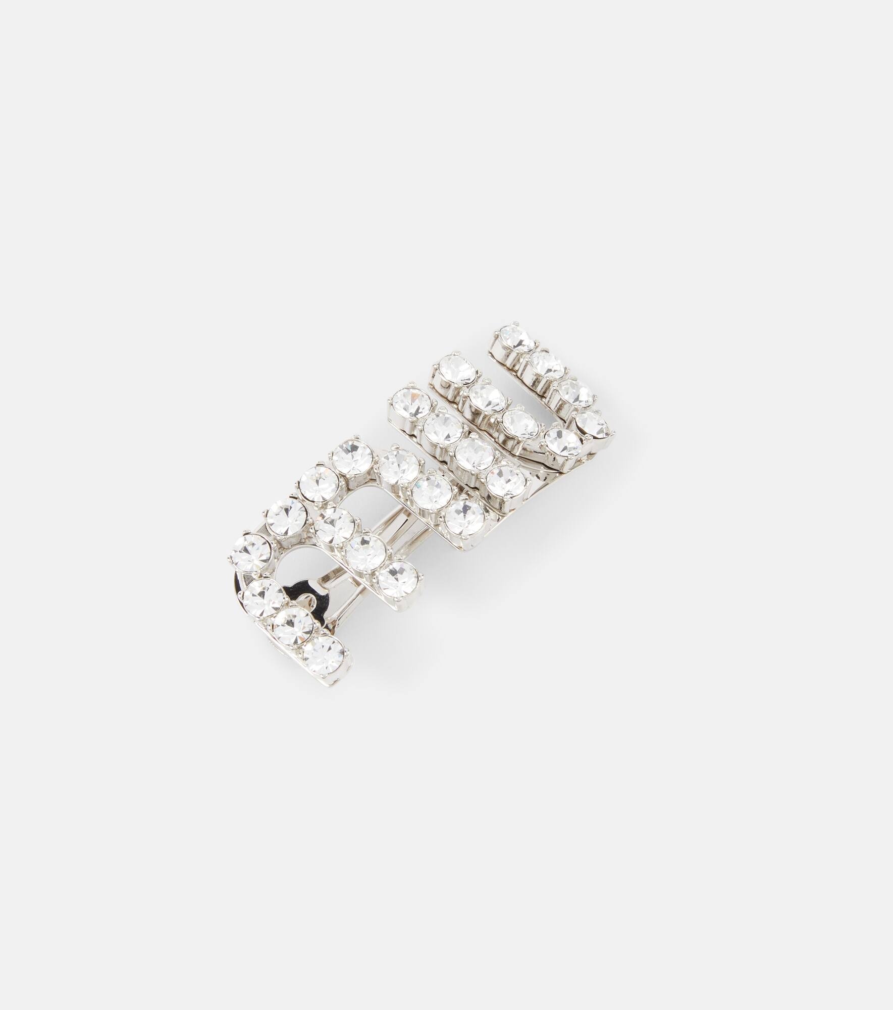 Logo embellished hair clip - 4