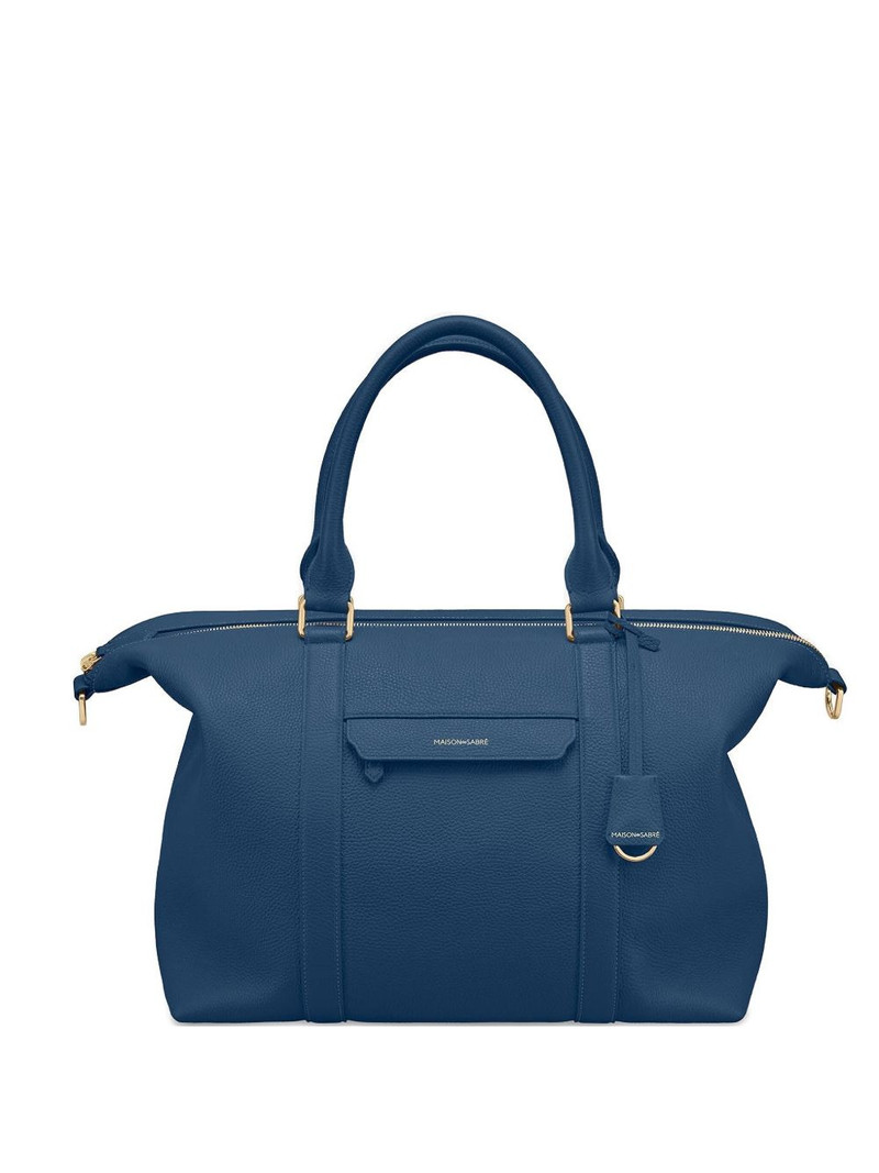 Large Leather Weekender Bag 1