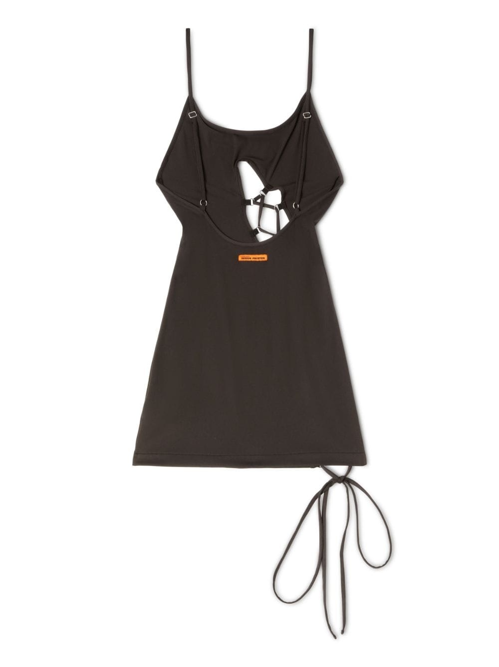 lace-up strech minidress - 6