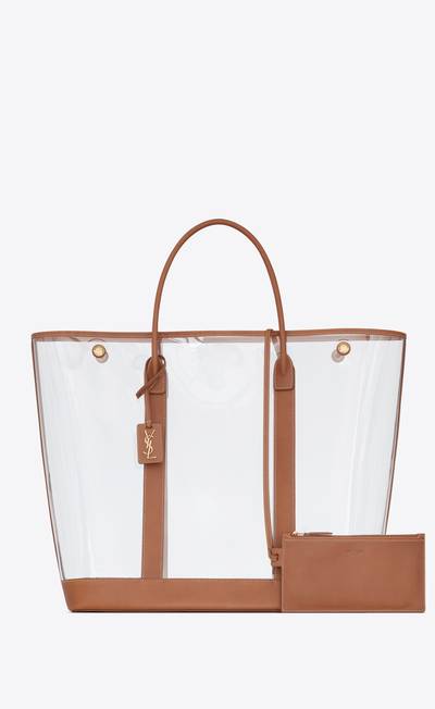 SAINT LAURENT severine tote bag in vinyl and leather outlook