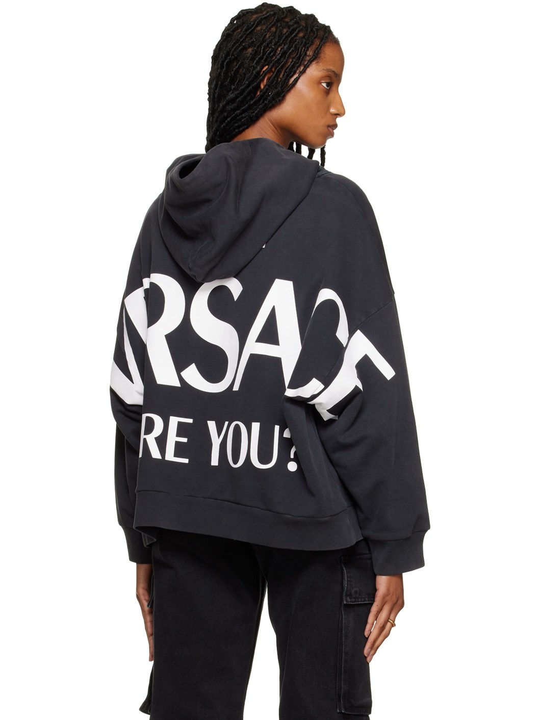 Black Oversized Hoodie - 3