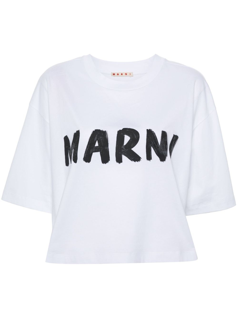 cropped organic cotton T-shirt - 1