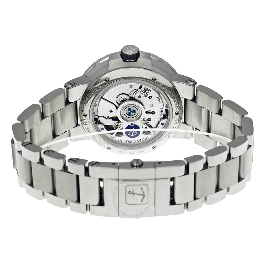 Ulysse Nardin Marine Chronometer Black Dial Men's Watch 1183-126-7M-42 - 3