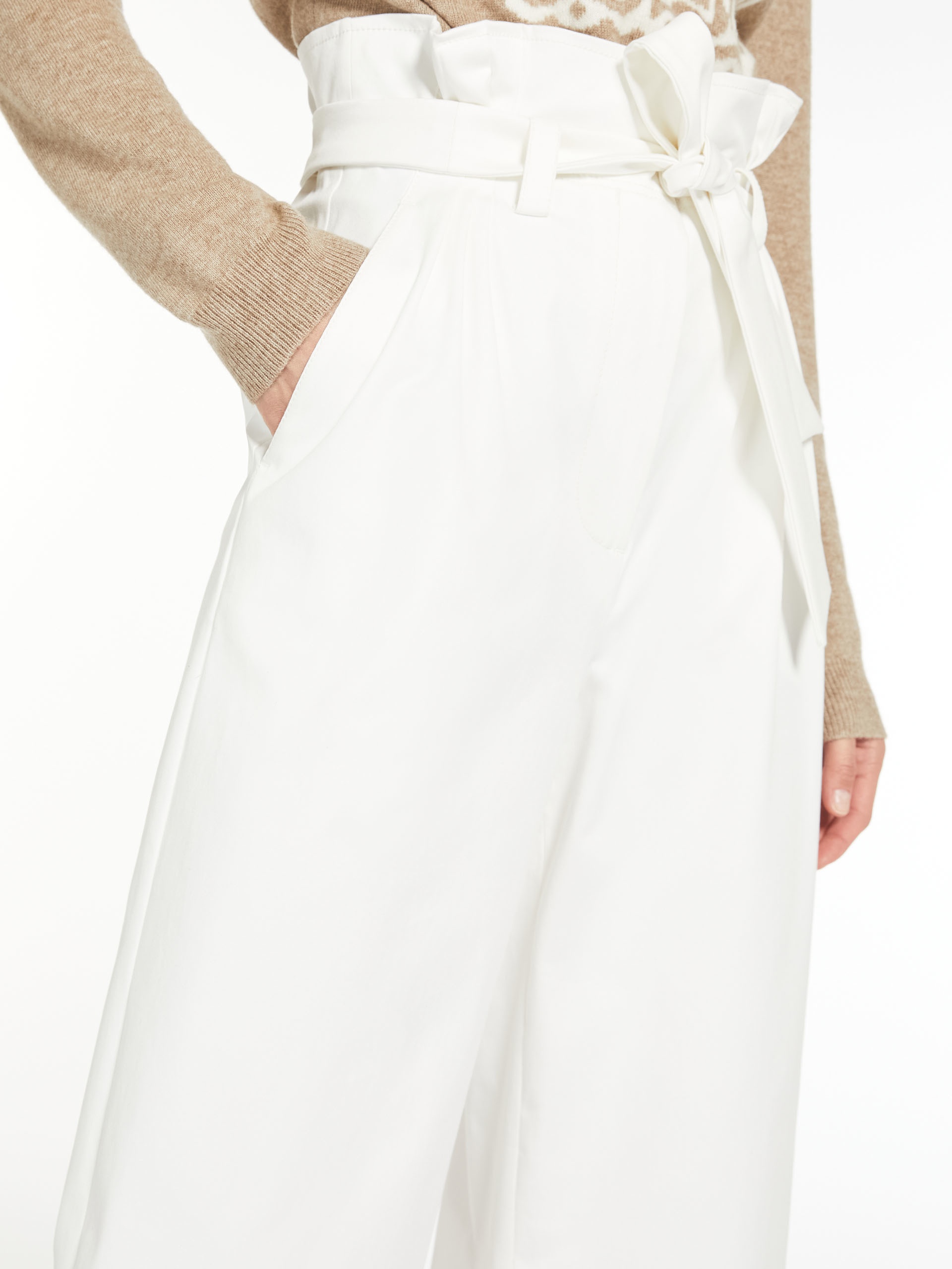 NIGELLA Cotton gabardine trousers - 5