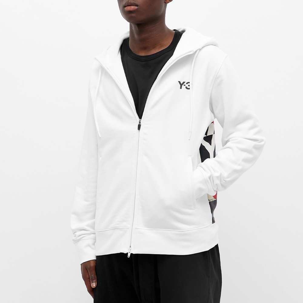 Y-3 Graphic Logo Zip Hoody - 4