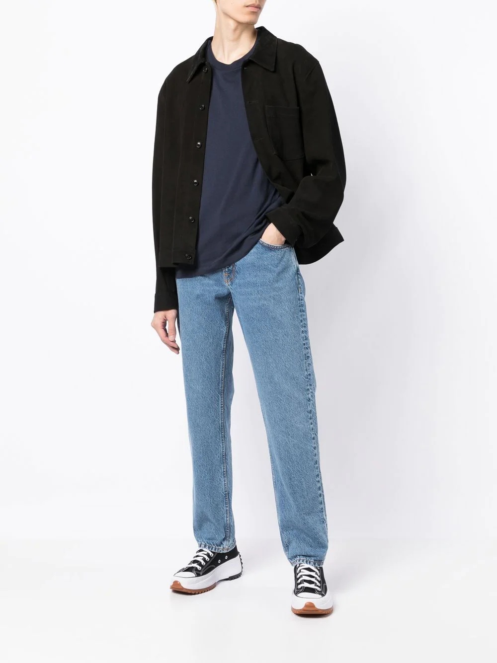 high-rise straight-leg jeans - 2