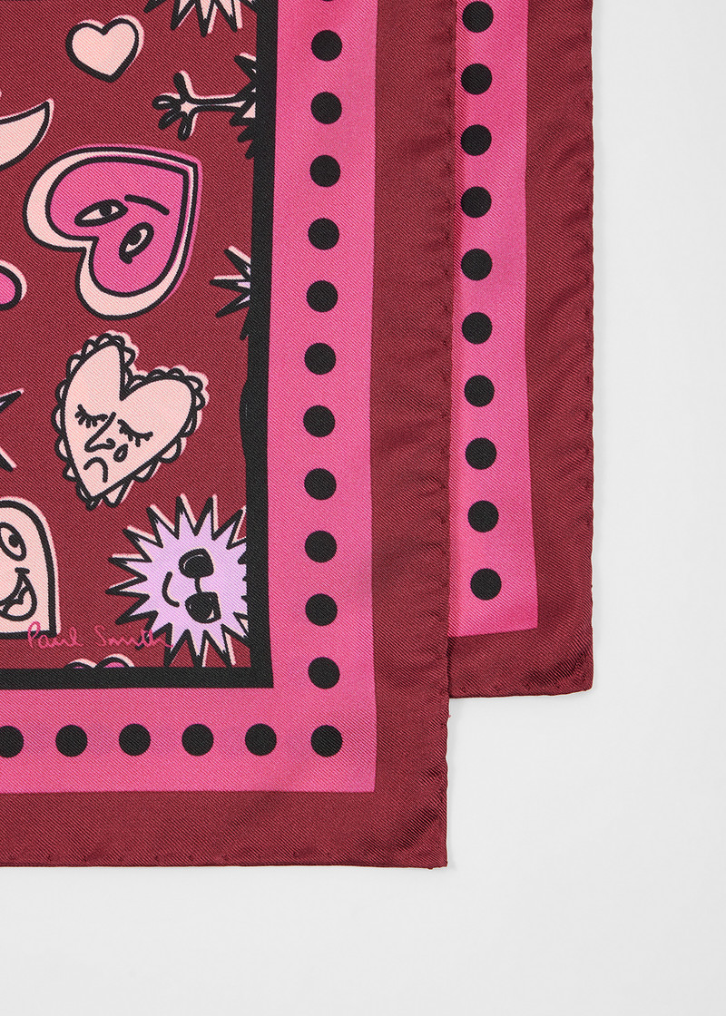 Paul Smith Women's 'Hearts and Stars' Silk Scarf outlook