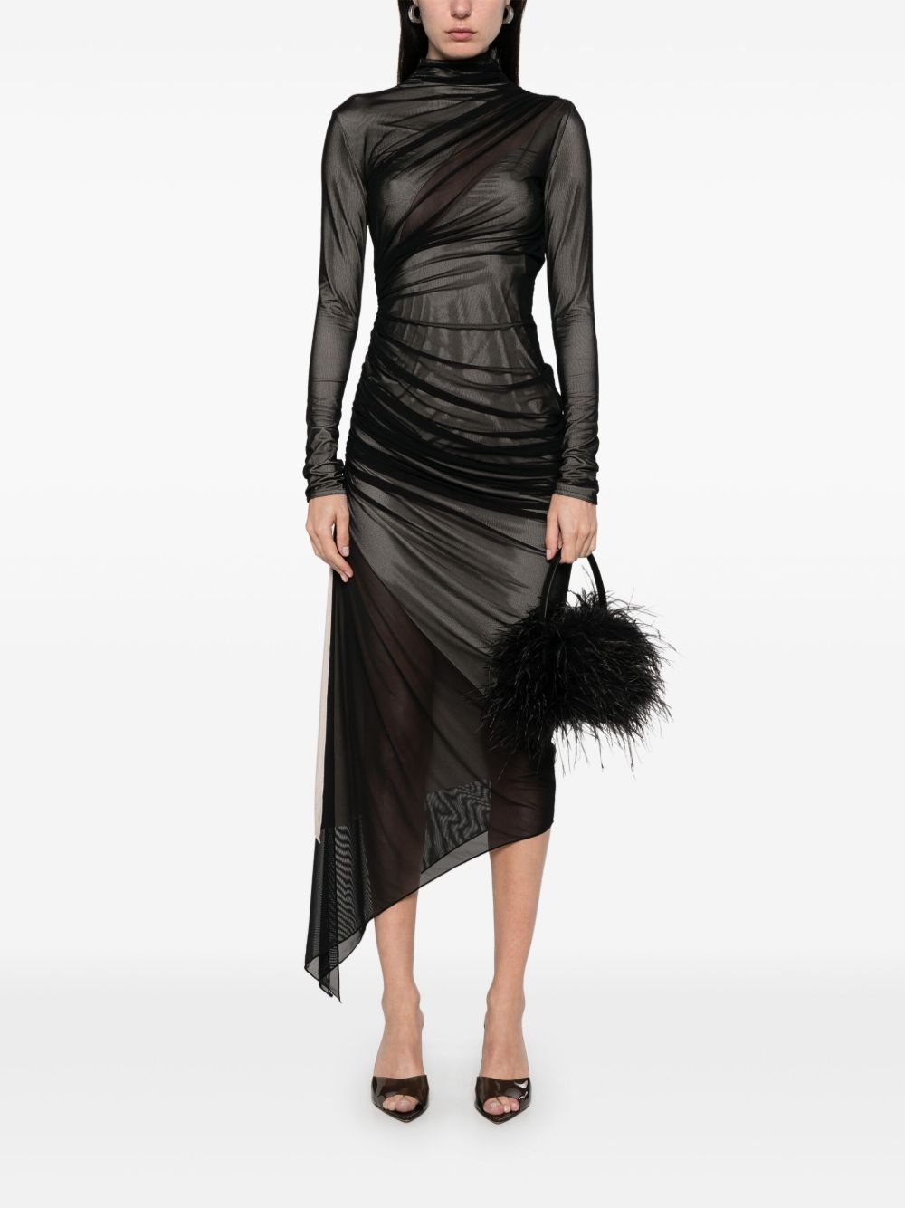 asymetrical double-layered dress - 2