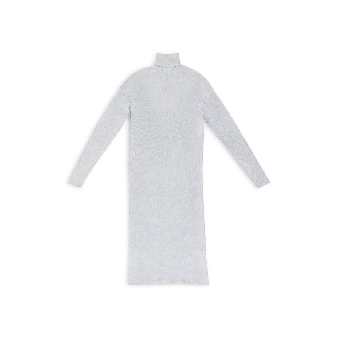 Women's Lurex Dress in Silver - 5