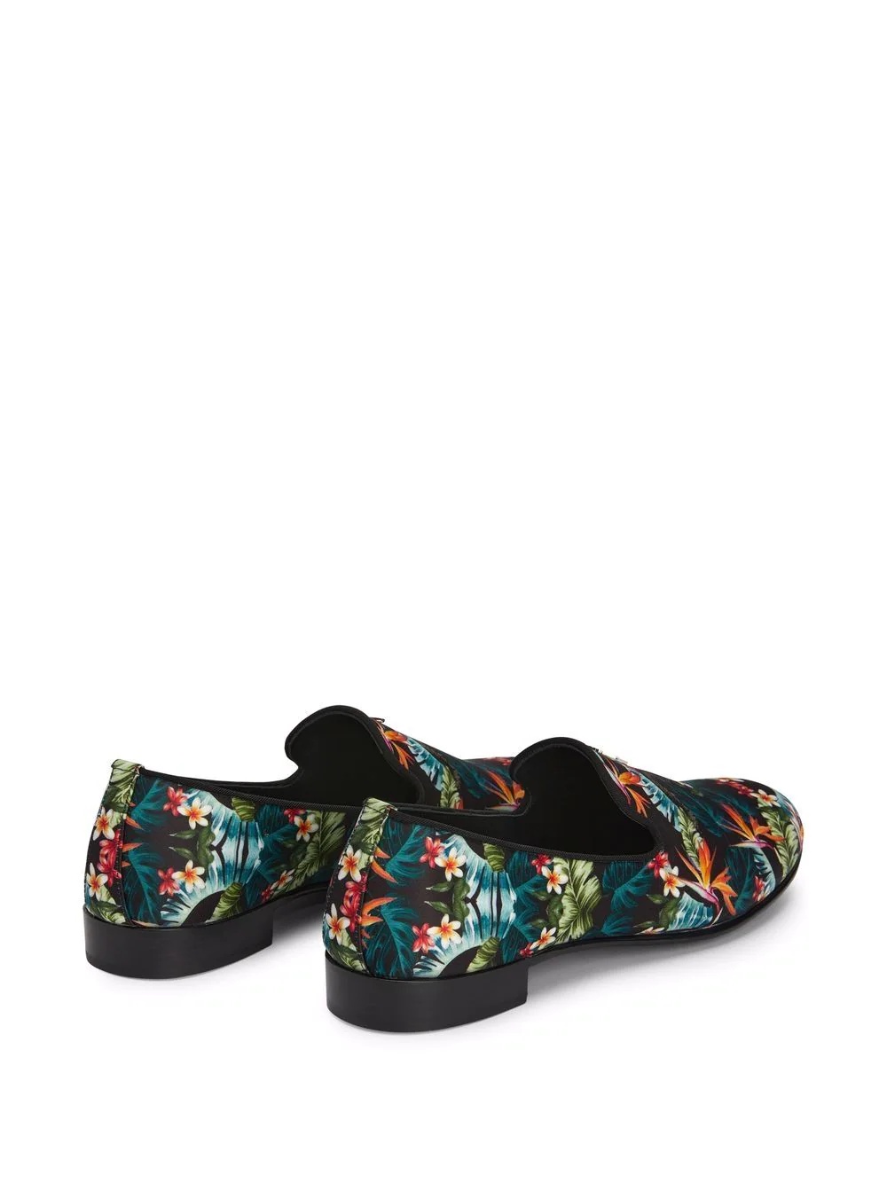 Lewis tropical graphic-print loafers - 3