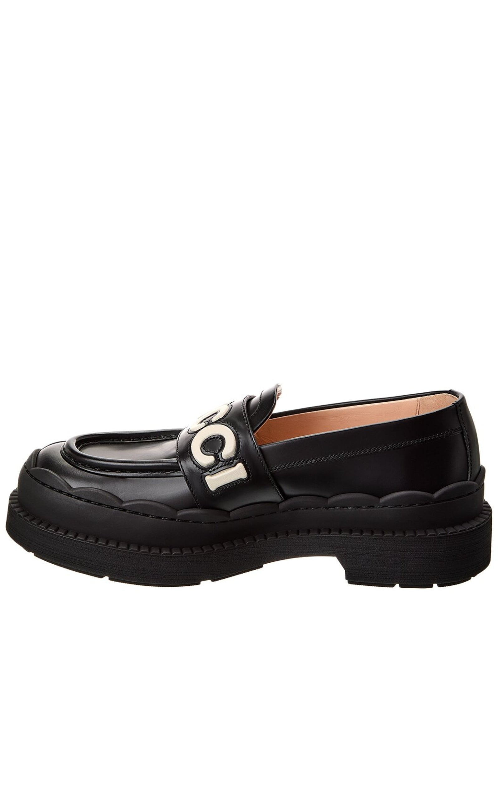 Logo Applique Leather Loafer - 3
