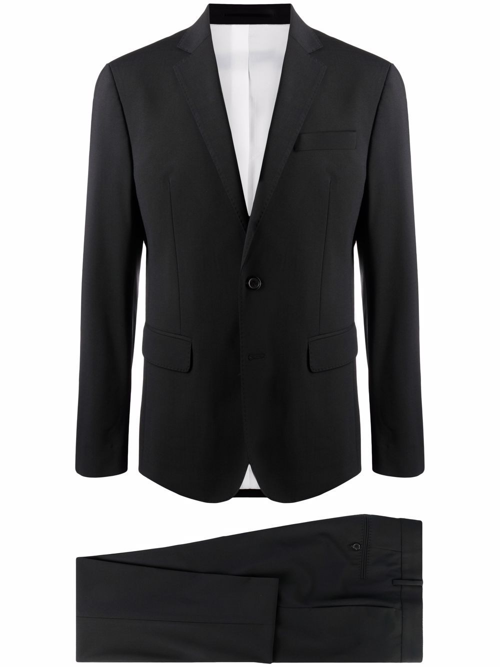 single-breasted two-piece suit - 1