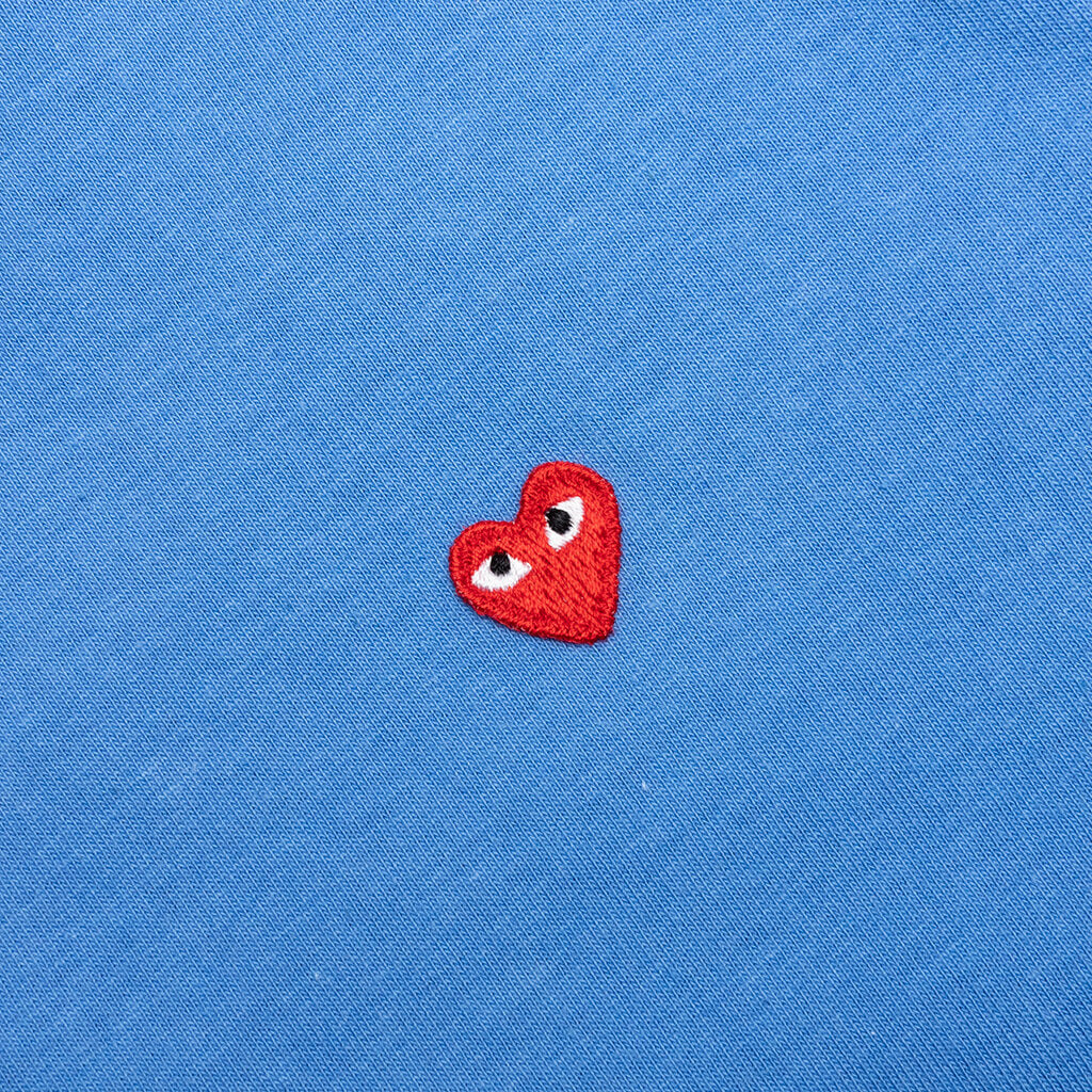 COMME DES GARCONS PLAY BI-COLOR T-SHIRT - BLUE/YELLOW - 3