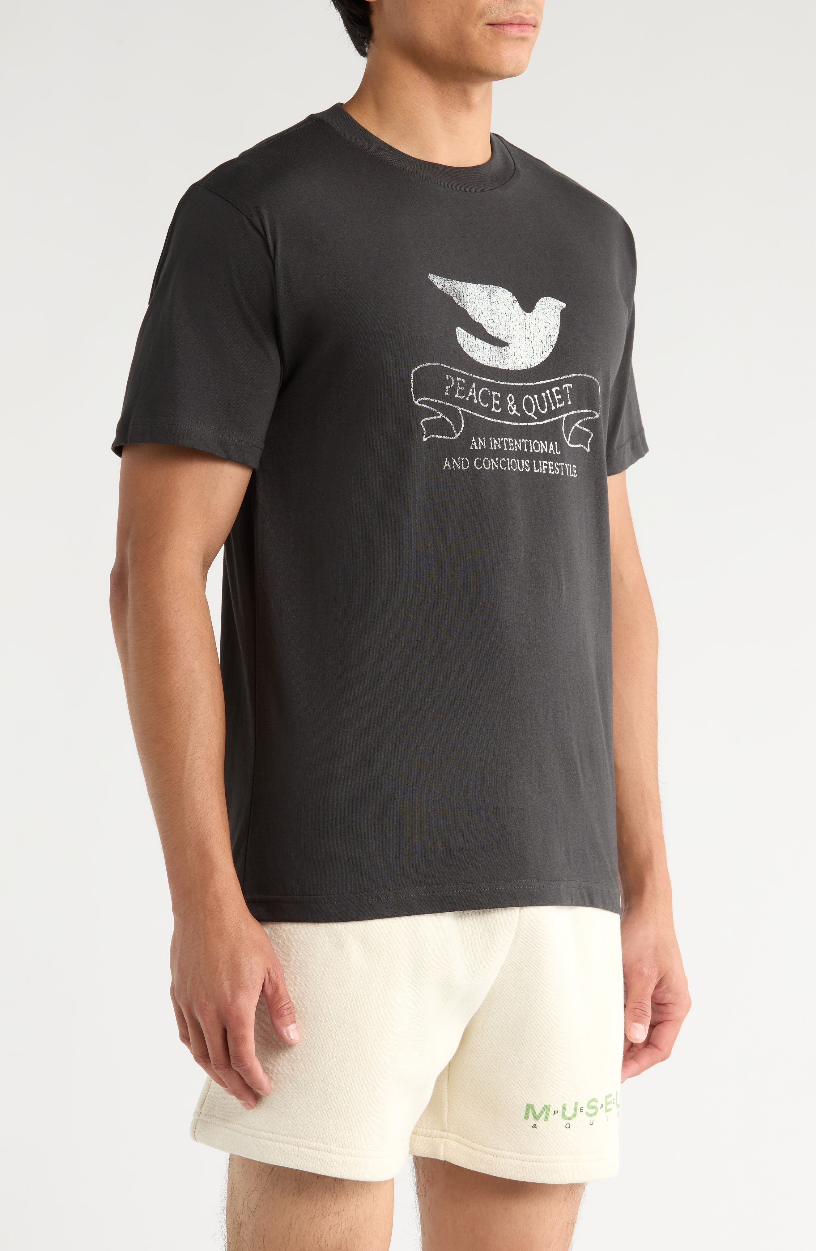 Museum of Peace & Quiet Conscious Lifestyle Graphic T-Shirt in Black at Nordstrom - 3