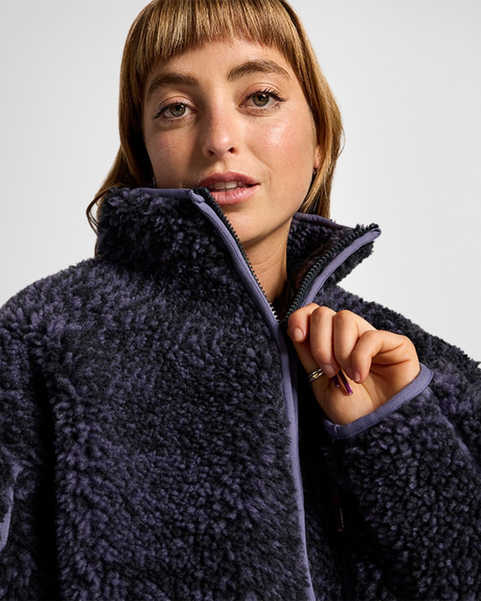 Printed Sherpa Full-Zip Jacket - 5