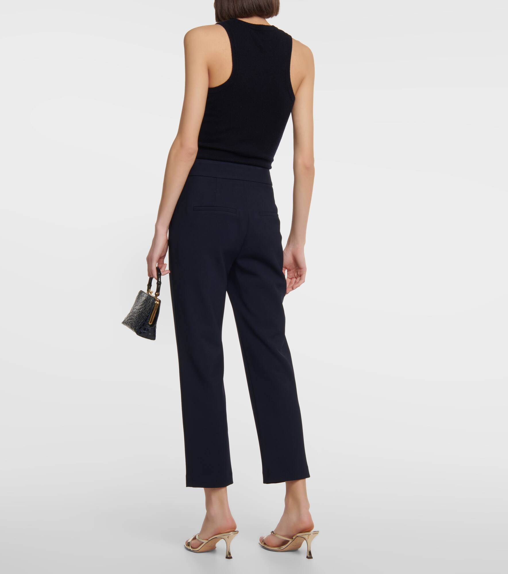 Renzo high-rise slim cropped pants - 3