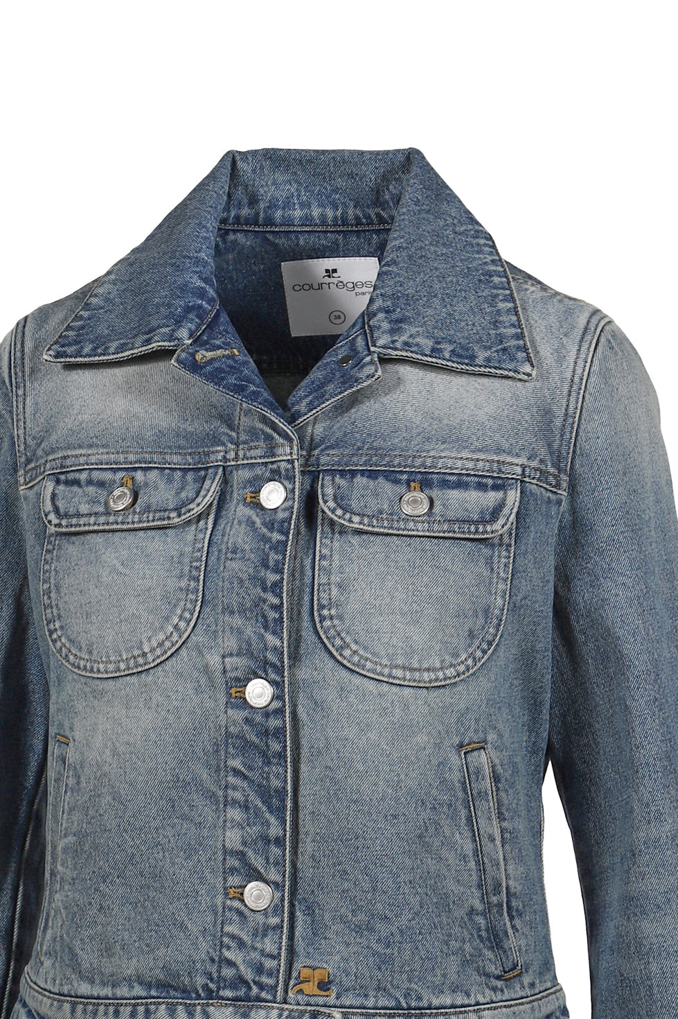 SIGNATURE DENIM TRUCKER JACKET / VINTAGE MEDIUM BLU - 5