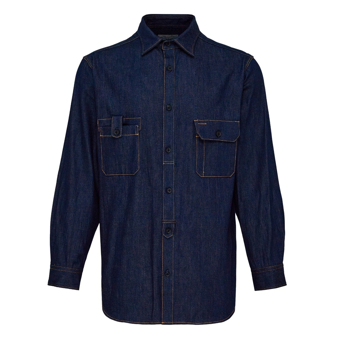 8Oz Denim Front Strip Shirt - 1