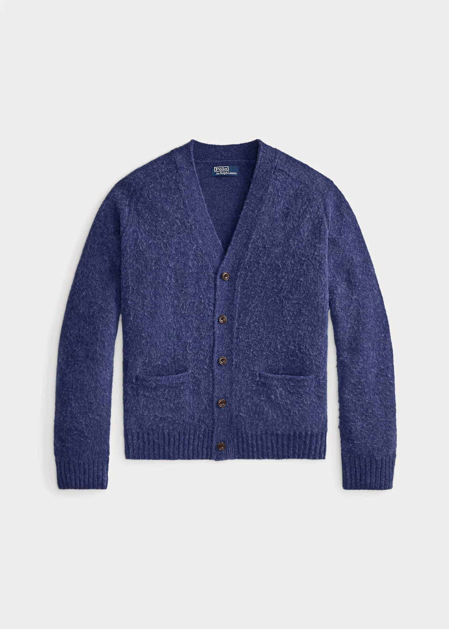 Suede-Patch Wool-Cashmere Cardigan - 1