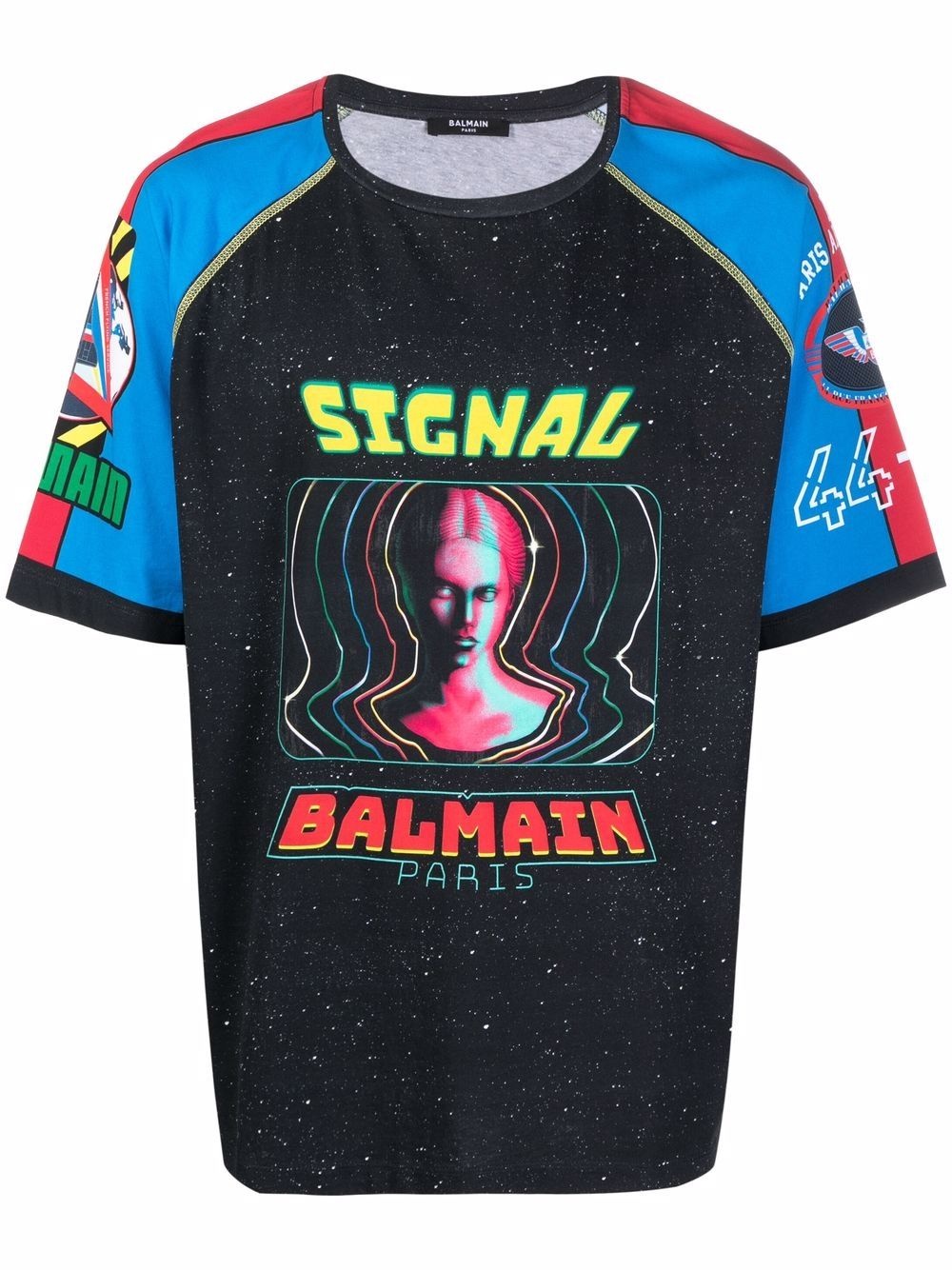 spacial print T-shirt - 1