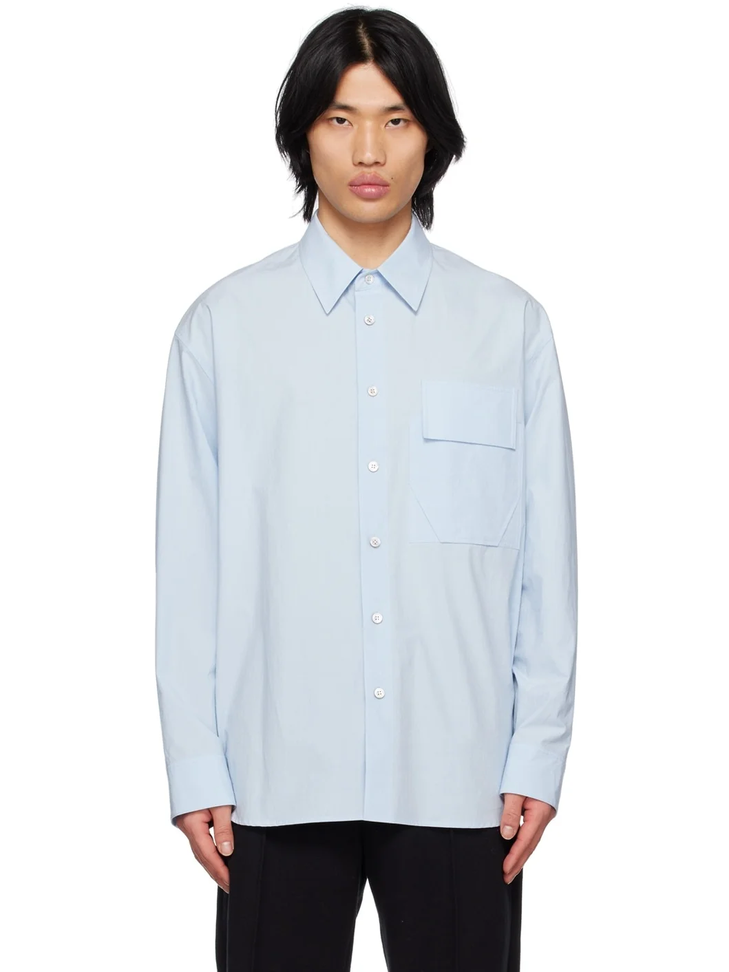 Blue Pocket Shirt - 1