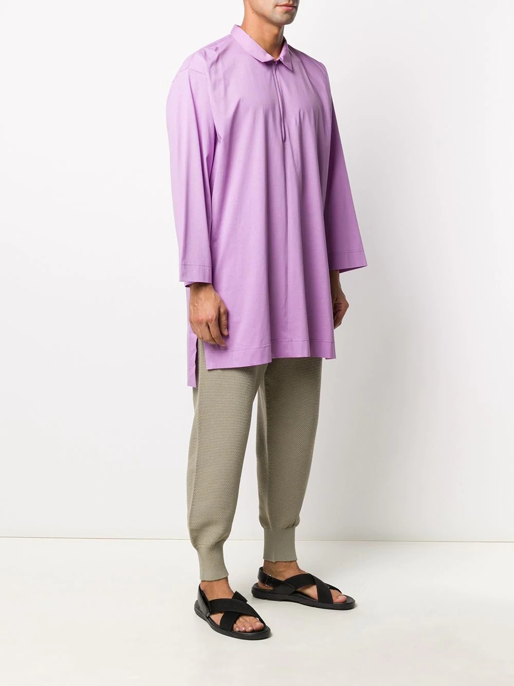 elongated side slits shirt - 3