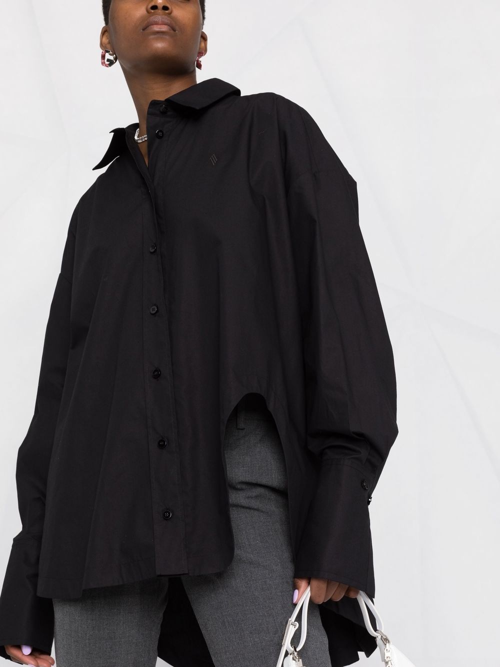 Diana asymmetric button-up shirt - 3