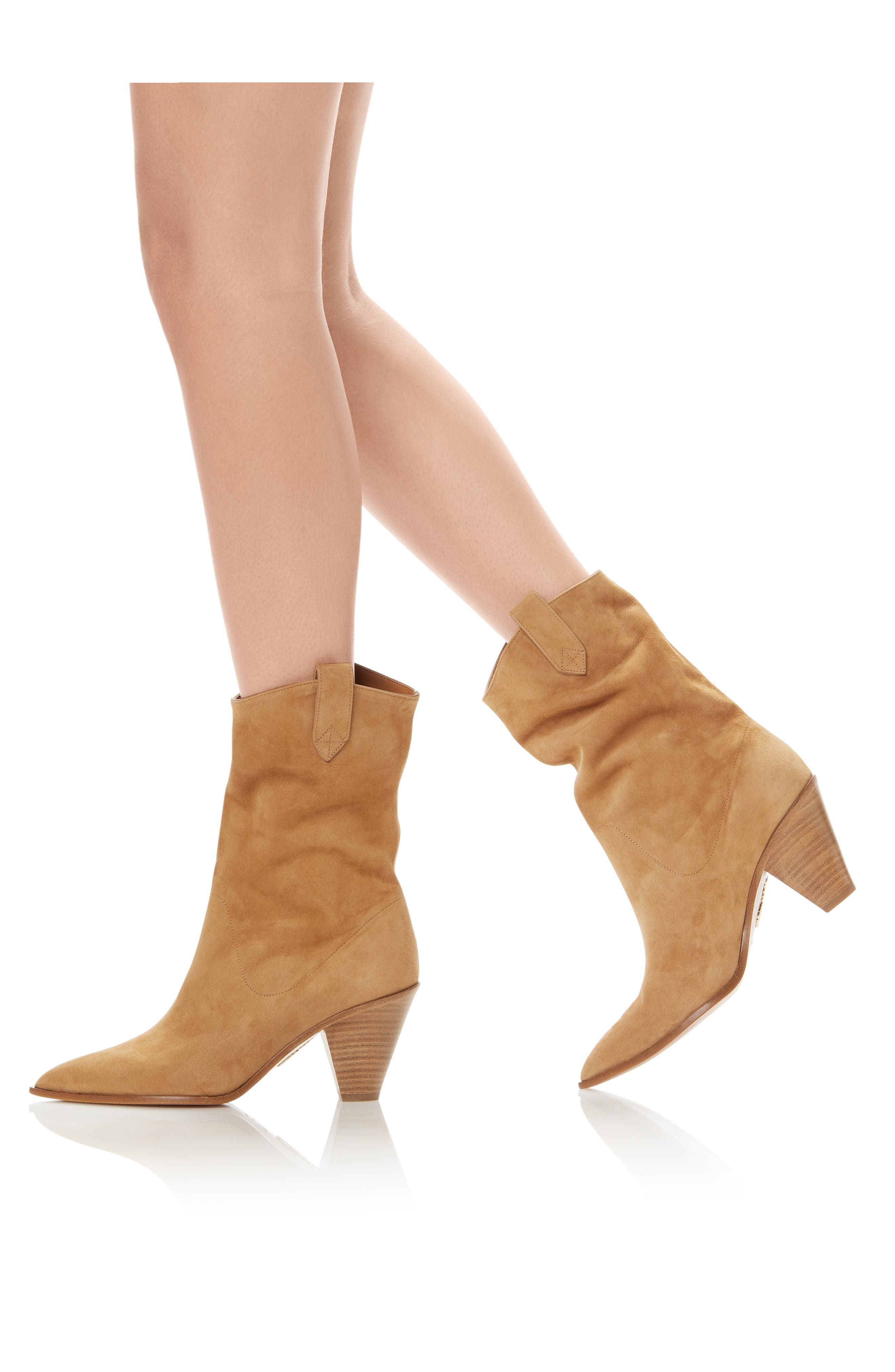 Aquazzura Boogie Western Boot in Camel at Nordstrom - 2