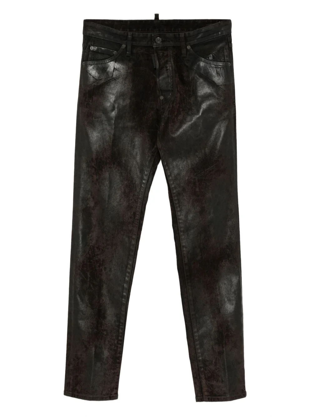 metallic-effect trousers - 1